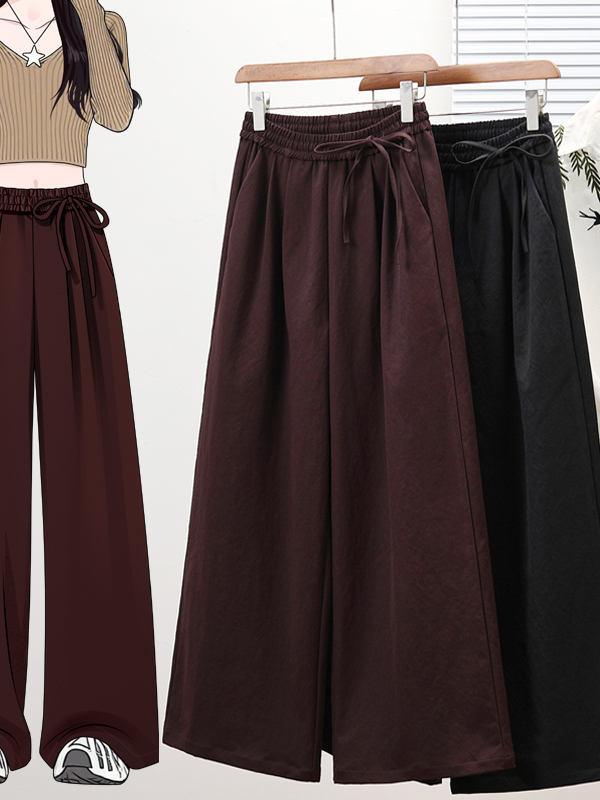 Tailored Trouser Wide - Celana Panjang Model Lebar Kasual, Potongan