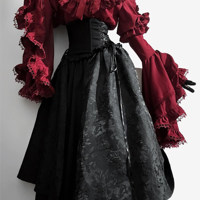 Baju Halloween lengan panjang, - Women'S Red Formal Wear ulasan dan harga