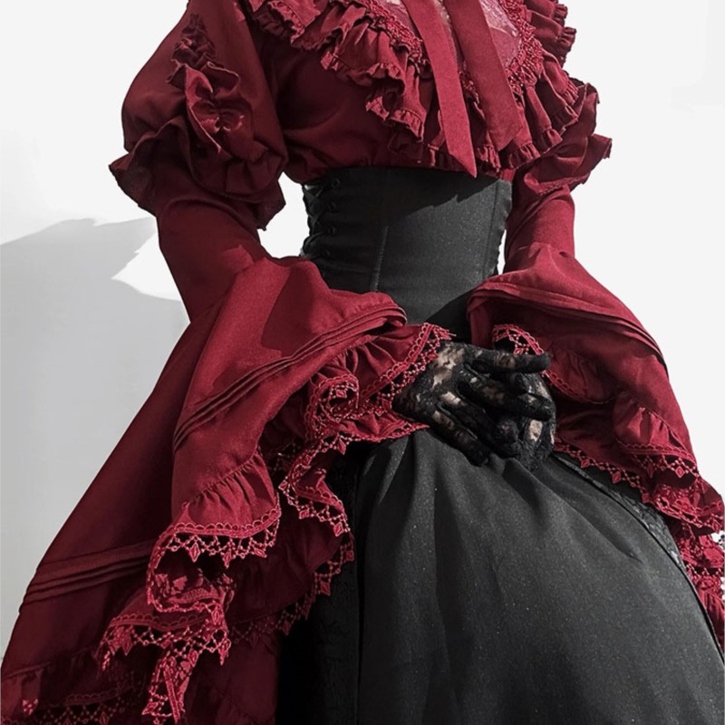Baju Halloween lengan panjang, - Women'S Red Formal Wear ulasan dan harga