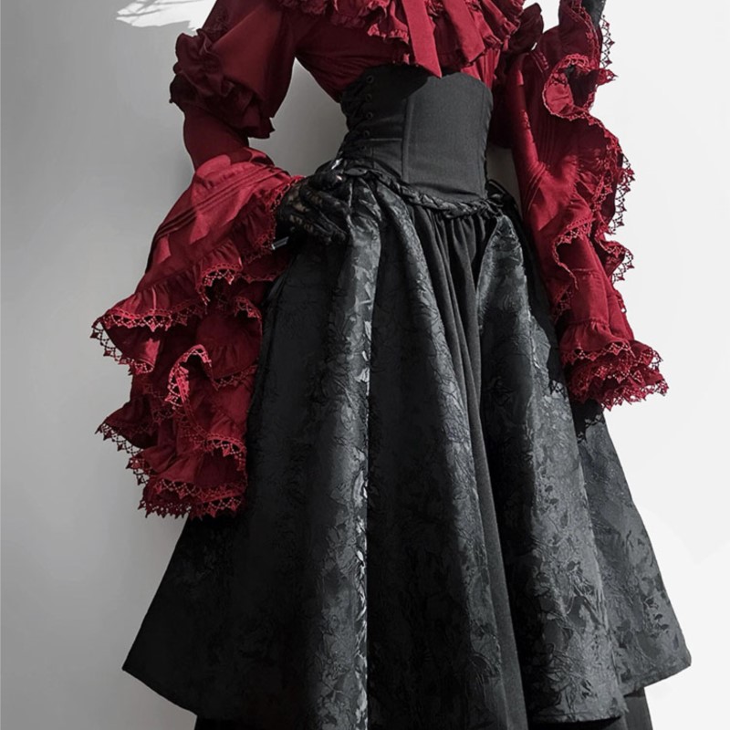 Baju Halloween lengan panjang, - Women'S Red Formal Wear ulasan dan harga