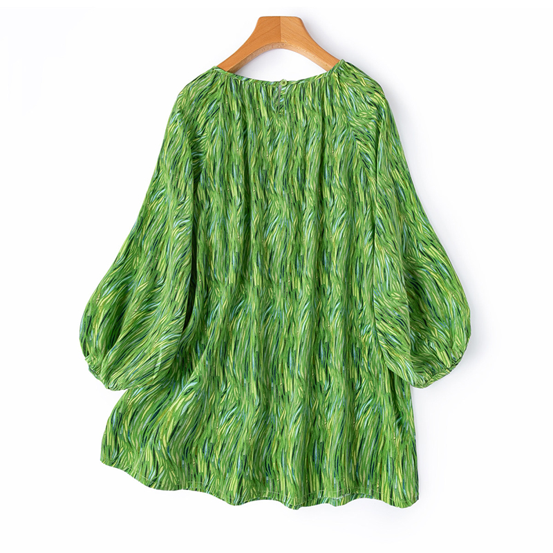 Blus Wanita Lengan Pendek 100% - Silk Blouse ulasan dan harga