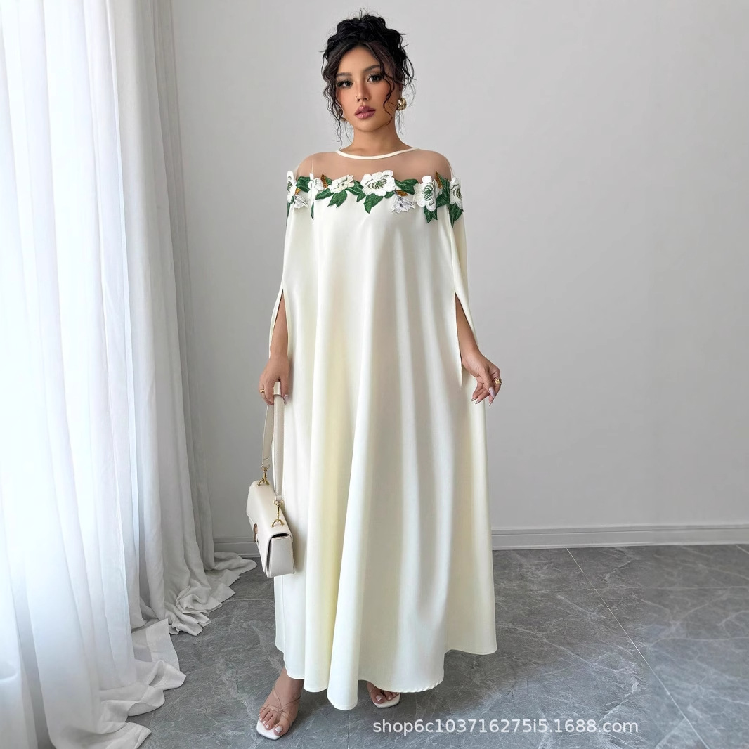 Gaun Wanita Motif Bunga Unik G - Midi Dress ulasan dan harga