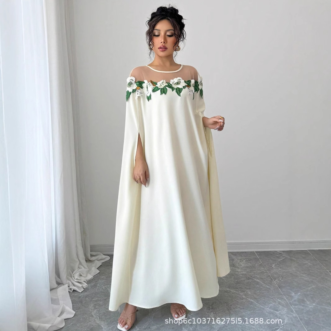 Gaun Wanita Motif Bunga Unik G - Midi Dress ulasan dan harga