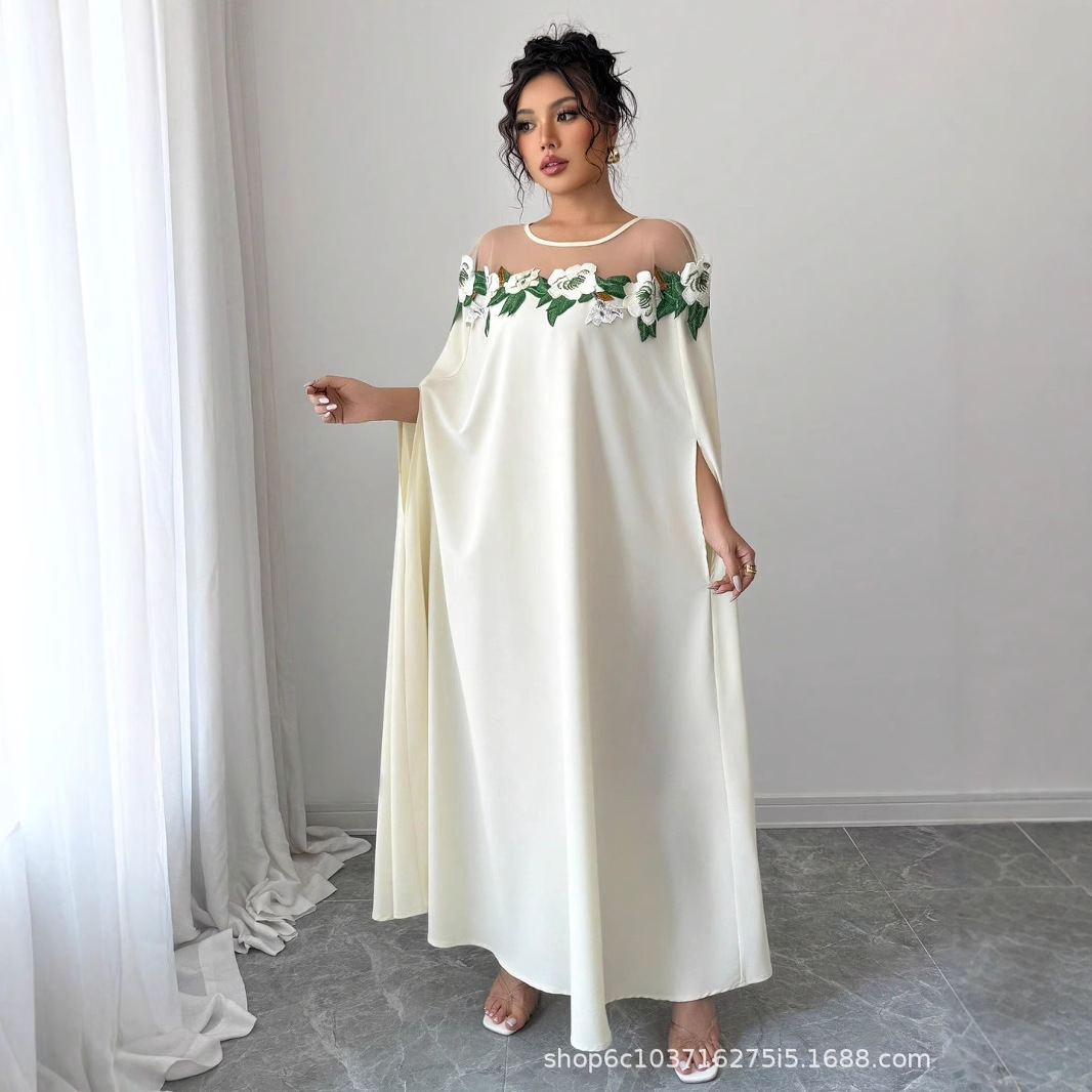 Gaun Wanita Motif Bunga Unik G - Midi Dress ulasan dan harga
