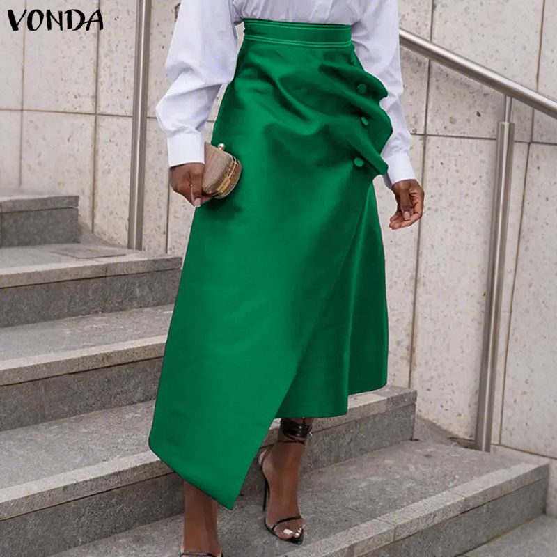 VONDA Rok Satin Wanita Elegan  - Formal Skirt ulasan dan harga