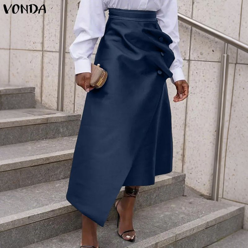 VONDA Rok Satin Wanita Elegan  - Formal Skirt ulasan dan harga