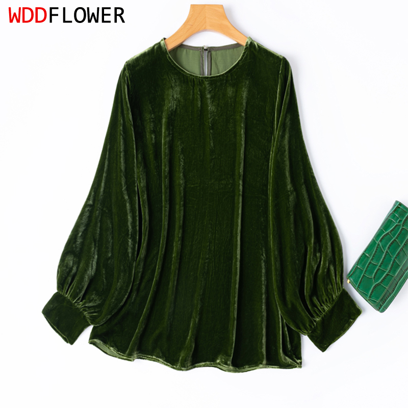 Blus Beludru Sutra Wanita, 100 - Silk Blouse ulasan dan harga