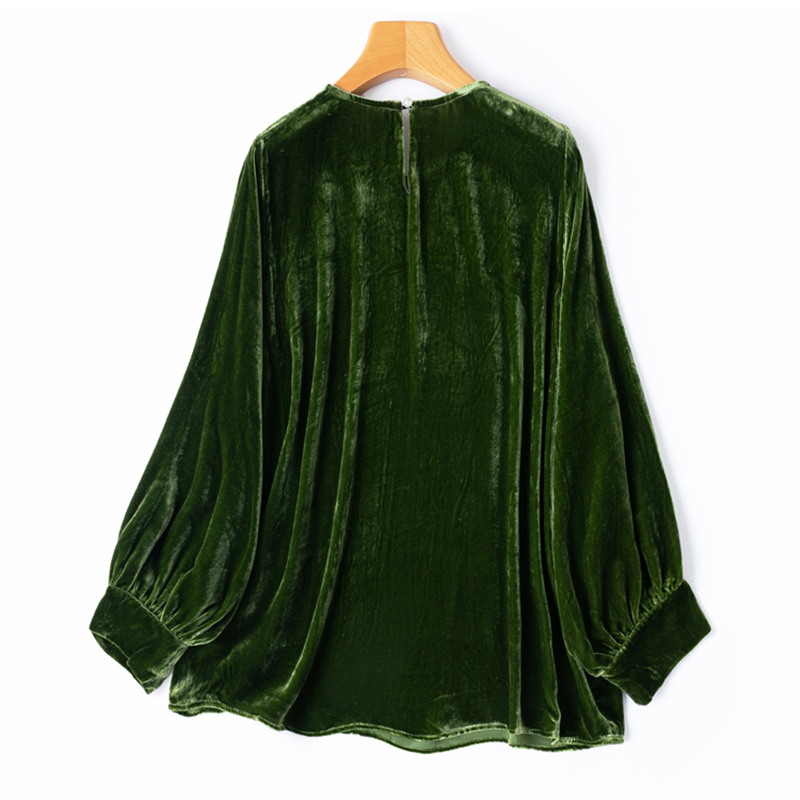 Blus Beludru Sutra Wanita, 100 - Silk Blouse ulasan dan harga