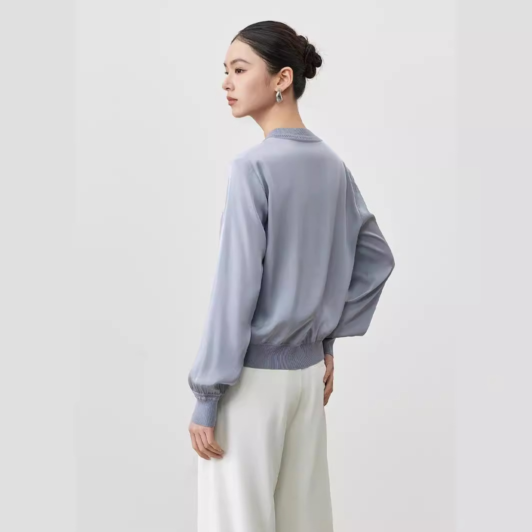 Birdsky, 1 buah blus wanita pu - Silk Blouse ulasan dan harga