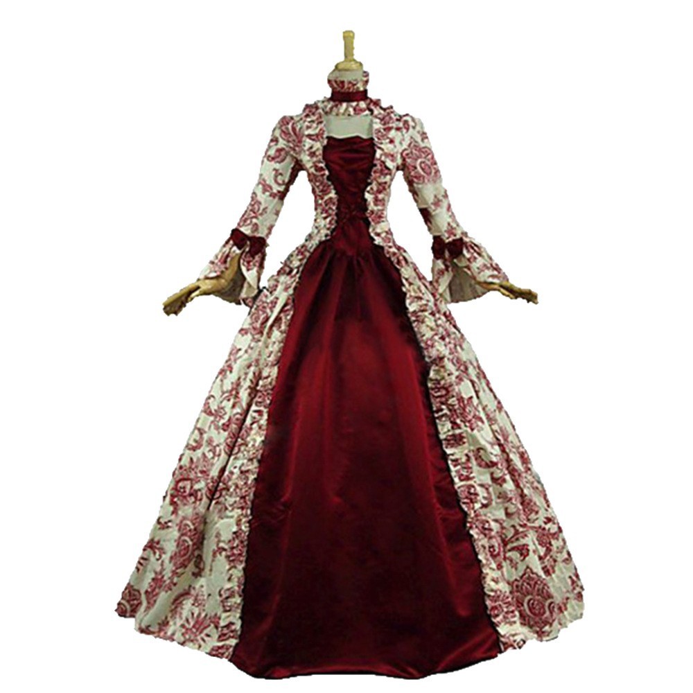 Gaun retro lengan panjang berm - Evening Gown ulasan dan harga