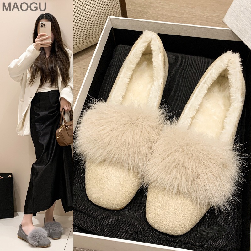 Sepatu Wanita Berbahan Bulu Ha - Womens Heels ulasan dan harga